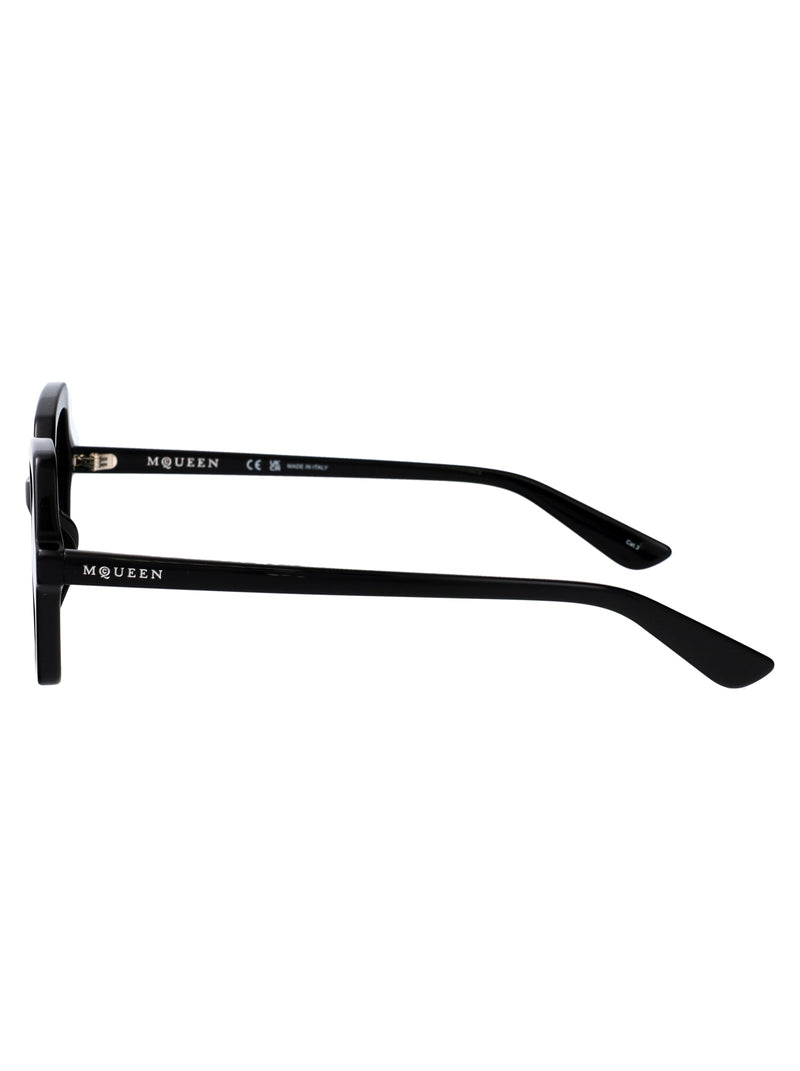 Alexander Mcqueen Am0537s Acetate Frame Sunglasses — Black