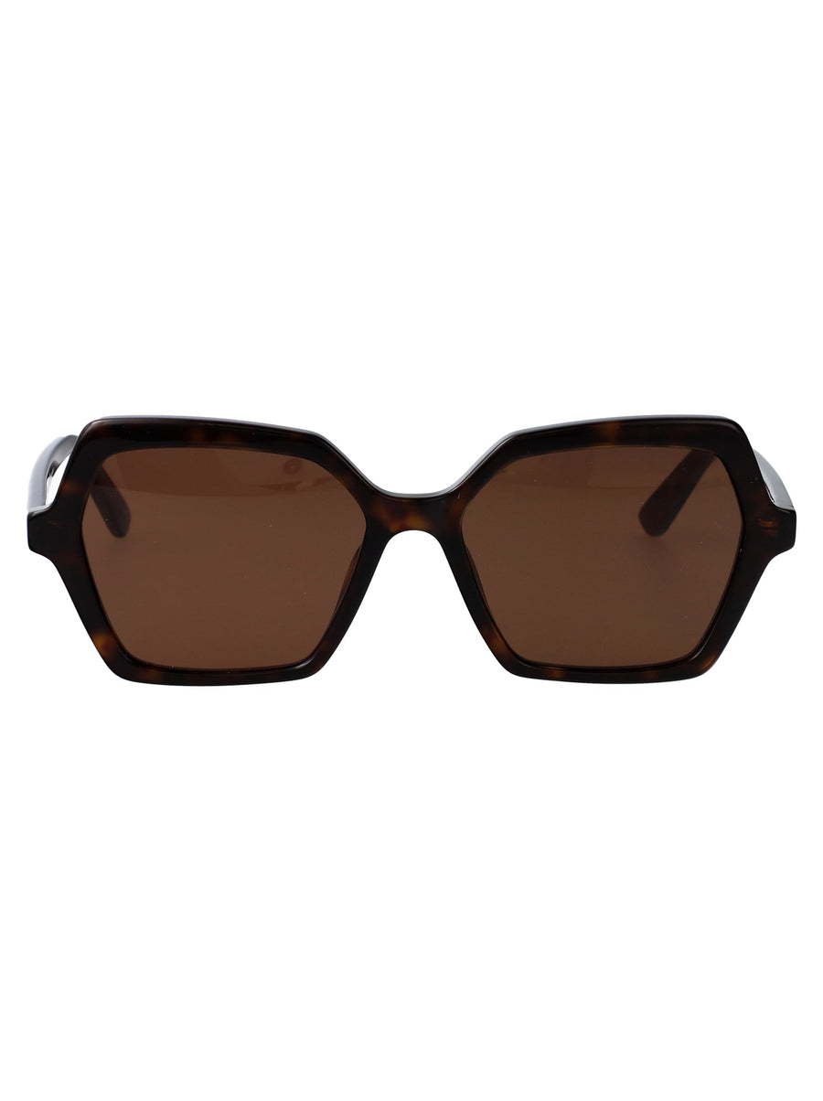 Alexander Mcqueen Am0537s Oversized Acetate Sunglasses — Brown