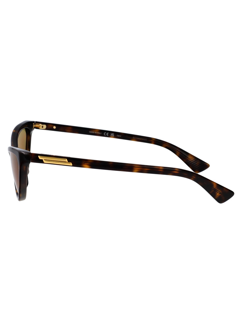 Bottega Veneta Bv1414s Cat-Eye Havana Sunglasses — Brown Acetate