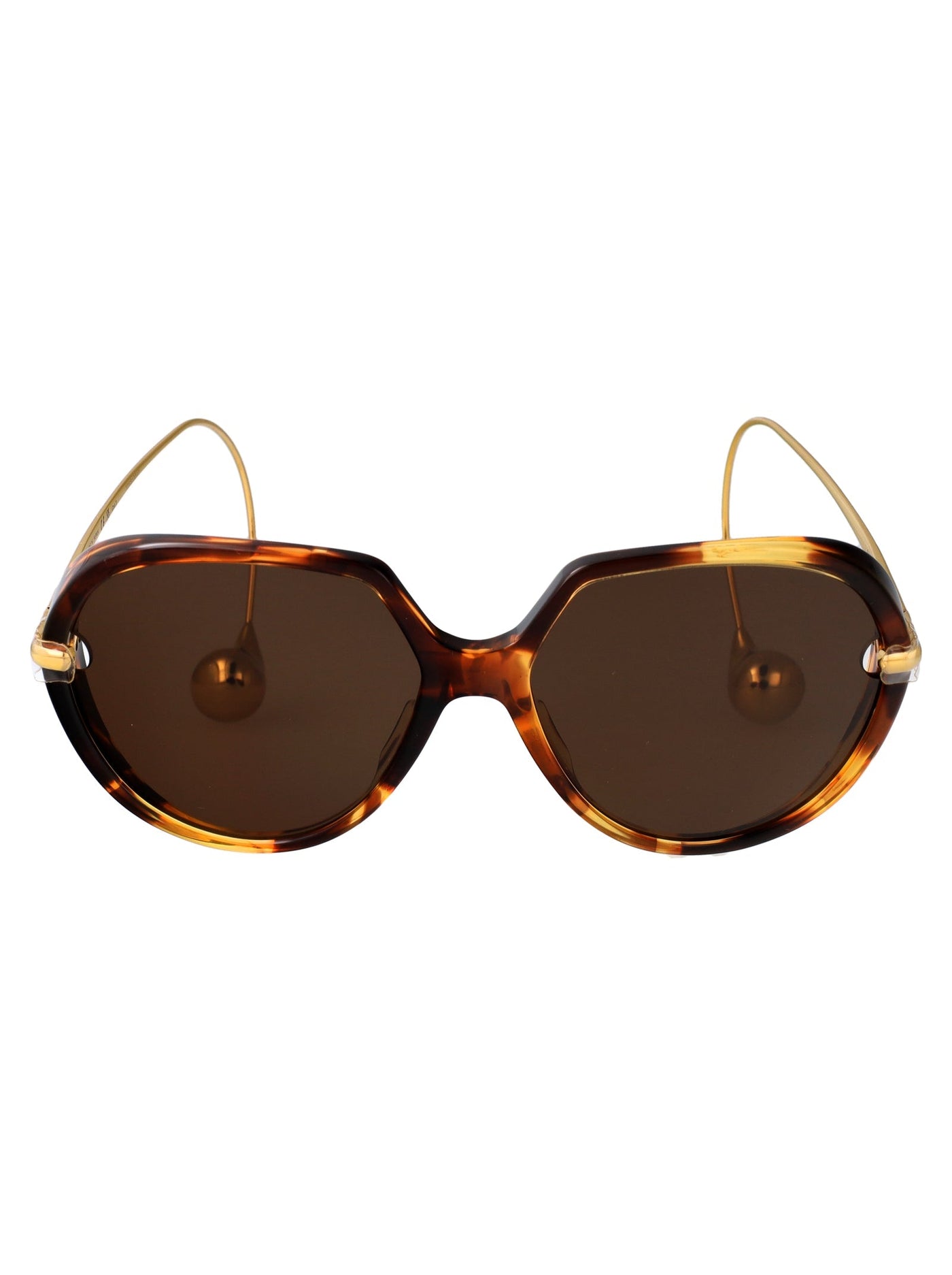 Bottega Veneta Bv1436s Sunglasses — Tortoiseshell Metal