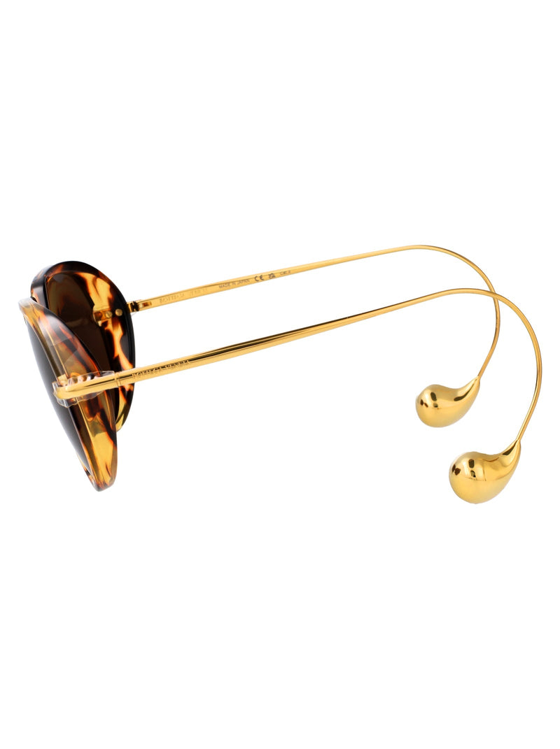 Bottega Veneta Bv1436s Sunglasses — Tortoiseshell Metal