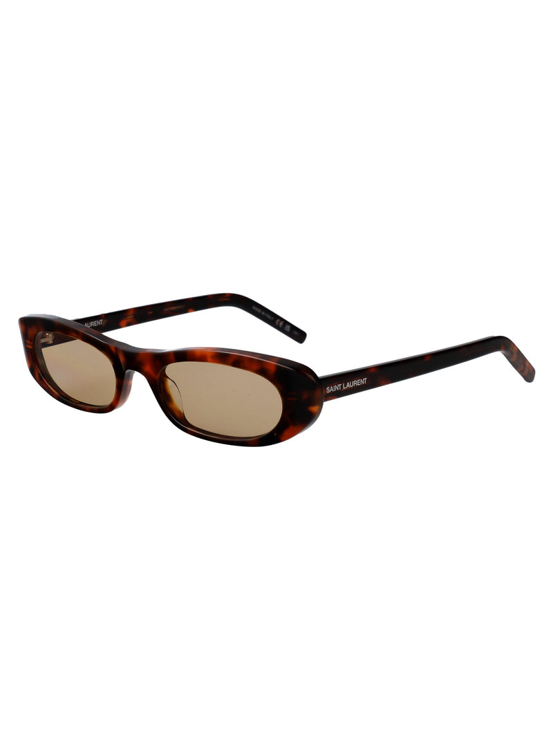 Saint Laurent Sl557 Sunglasses — Brown Acetate