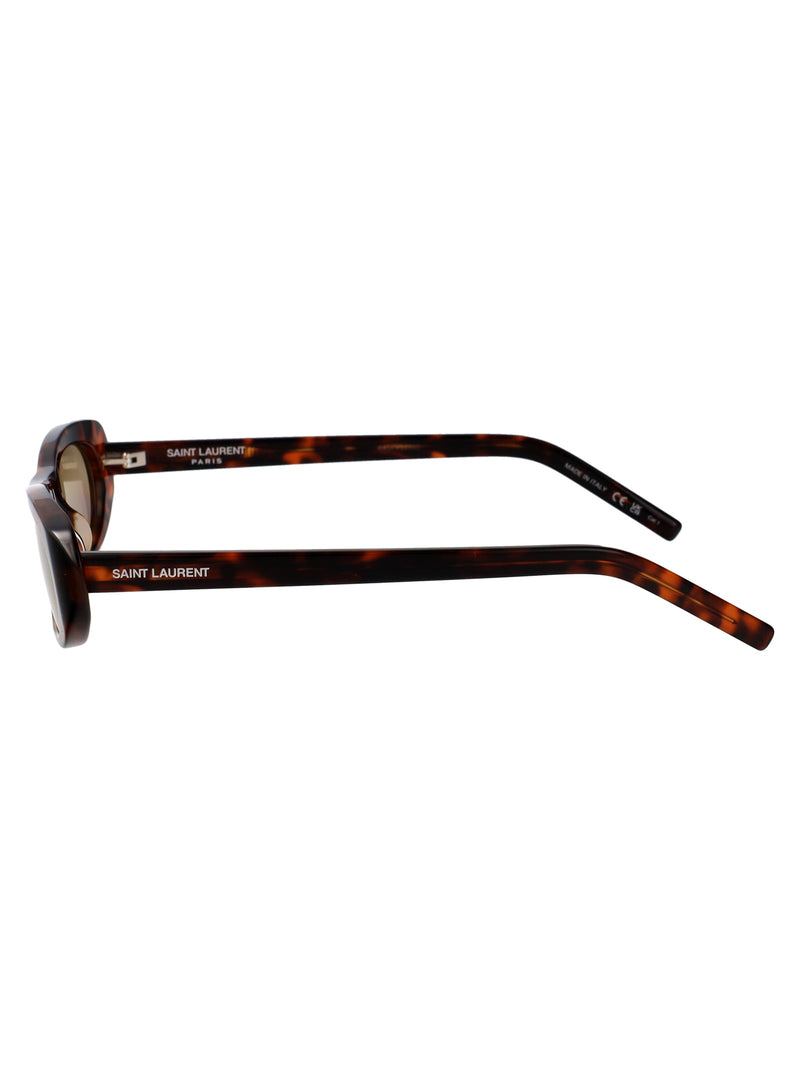 Saint Laurent Sl557 Sunglasses — Brown Acetate