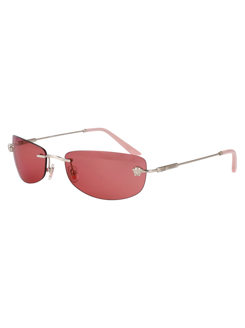 Versace 0ve2279 Metal Frame Sunglasses — Rose