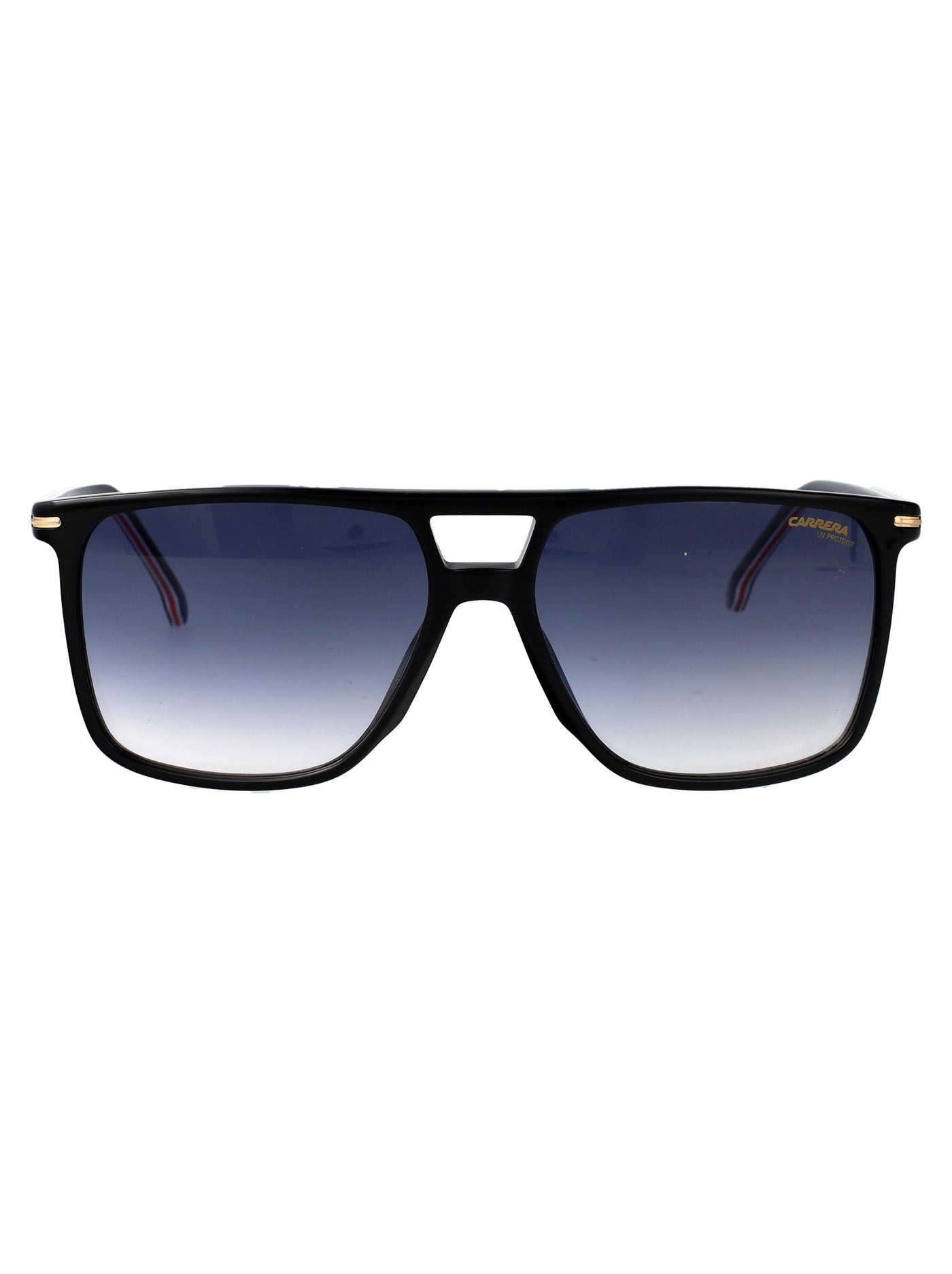 Carrera Gradient-Lens Black Acetate Sunglasses —