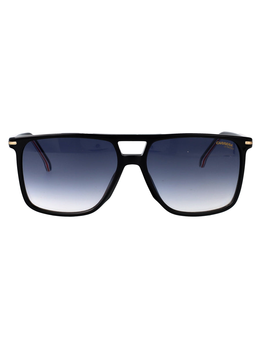 Carrera Gradient-Lens Black Acetate Sunglasses —
