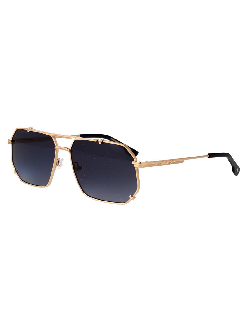 Dsquared2 Rose Gold Metal Sunglasses —