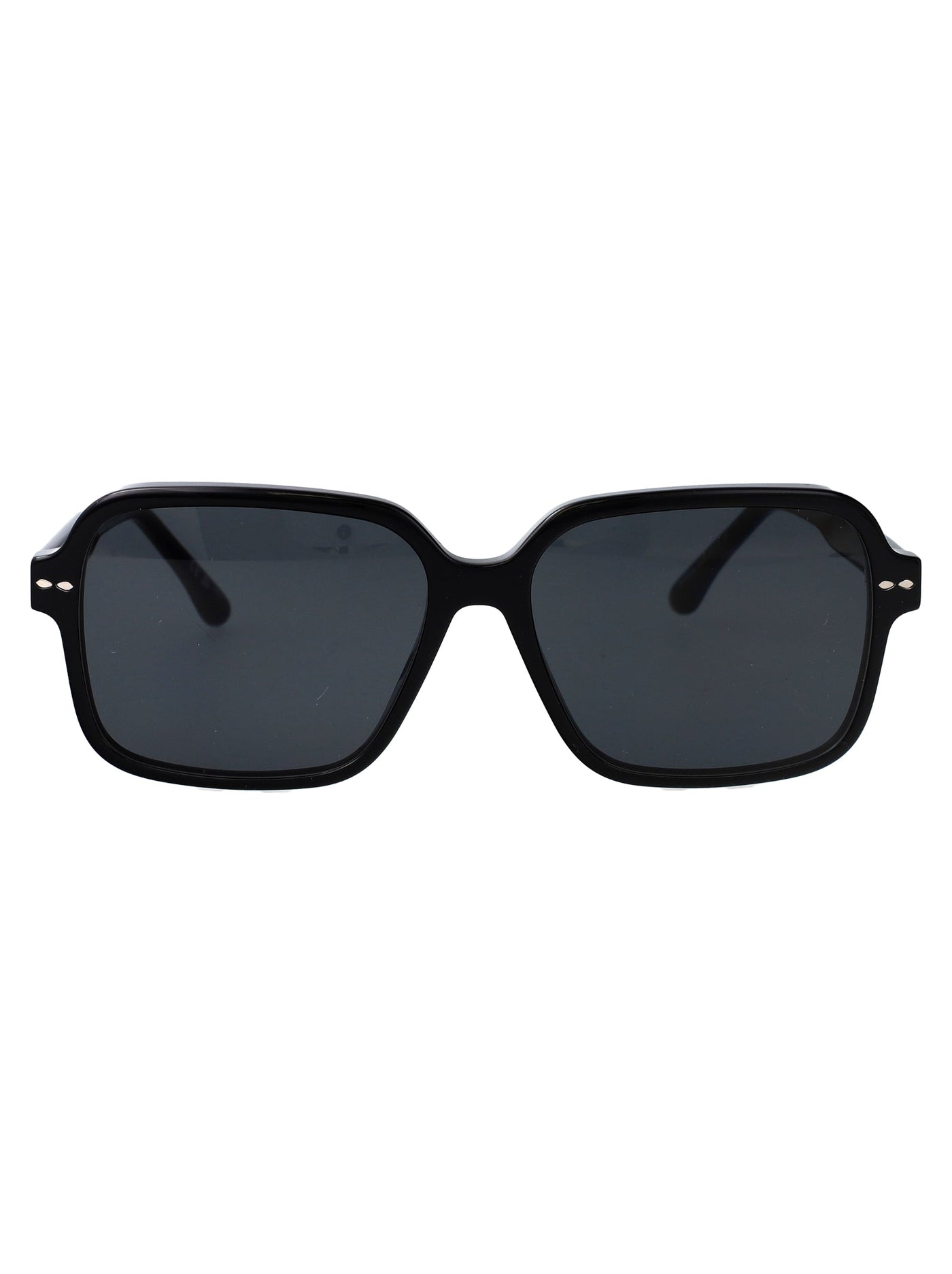 Isabel Marant Square Acetate Sunglasses — Black