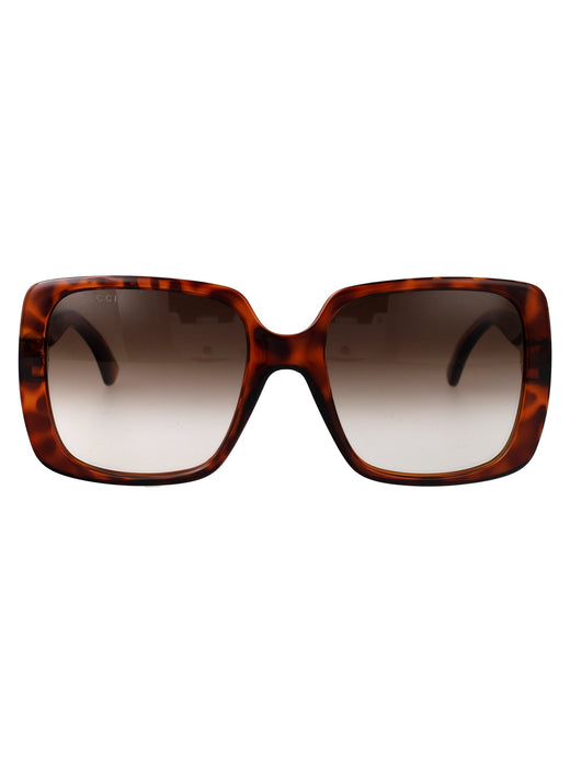 Gucci Gg0632s Tortoiseshell Injected Sunglasses — Brown