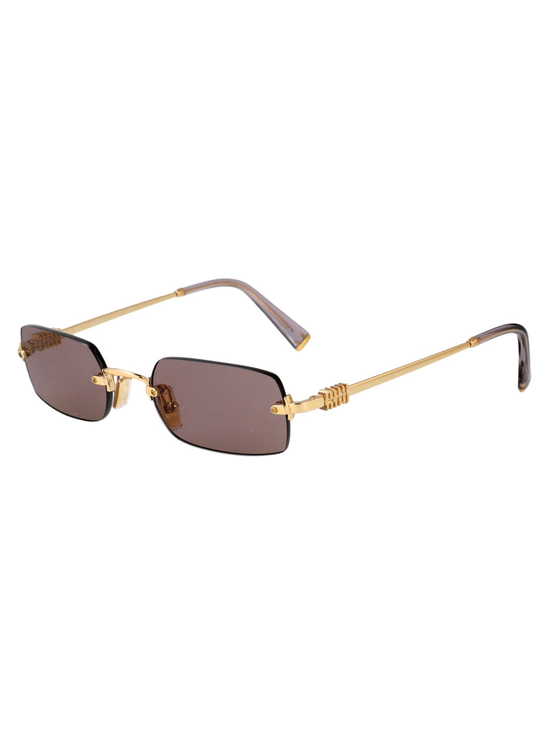 Miu Miu 0mu Gold Metal Frame Sunglasses —