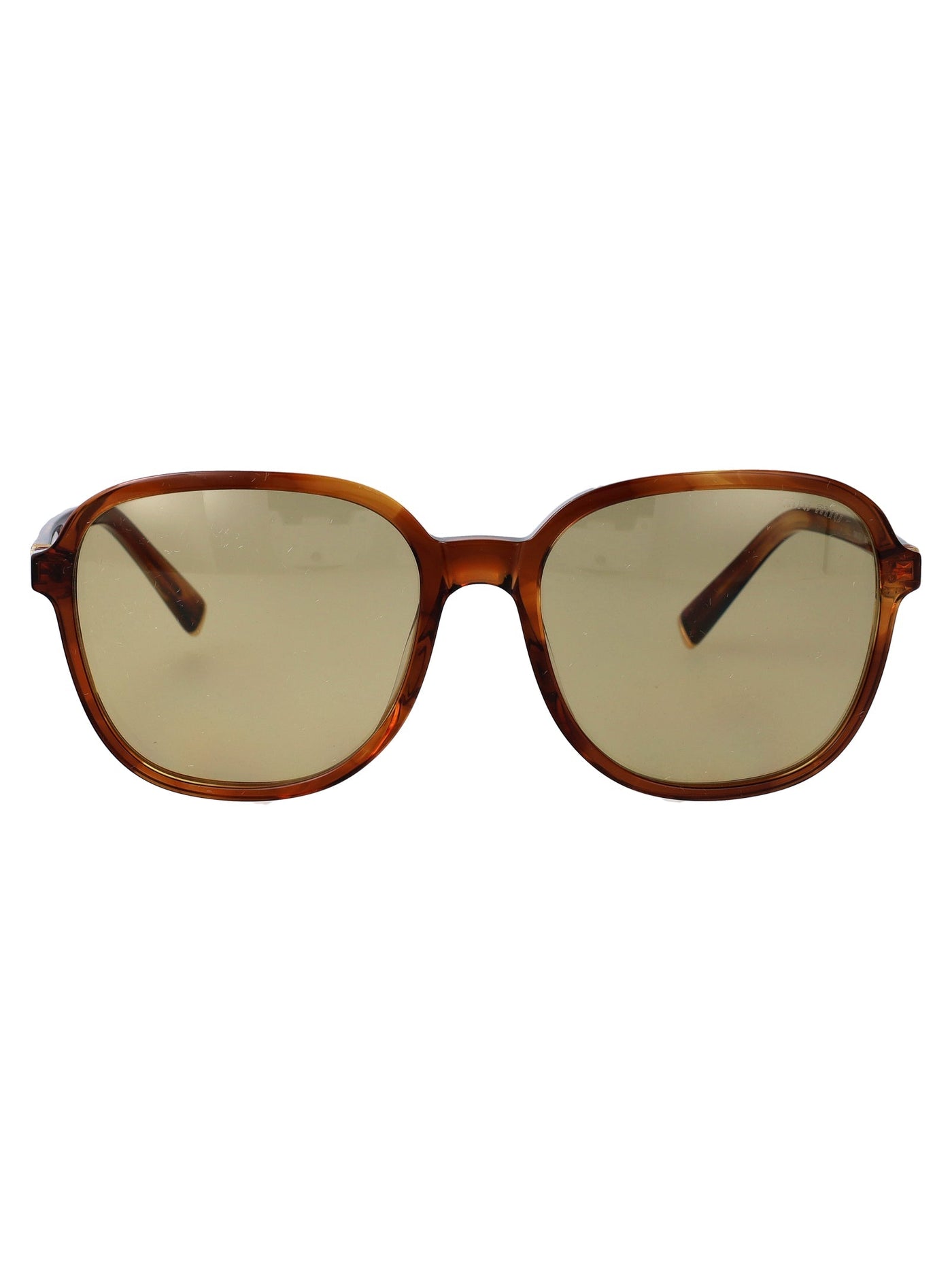 Miu Miu 0mu Acetate Frame Sunglasses — Brown