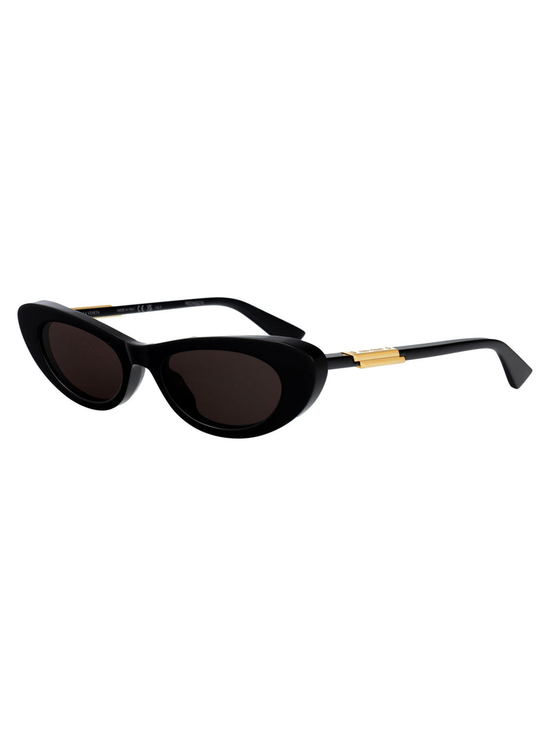 Bottega Veneta Bv1447s Acetate Cat-Eye Sunglasses — Black