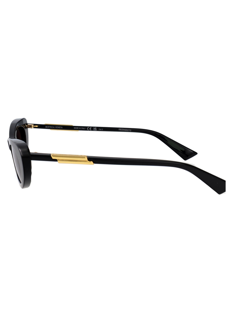 Bottega Veneta Bv1447s Acetate Cat-Eye Sunglasses — Black