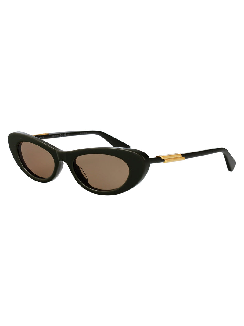 Bottega Veneta Bv1447s Sunglasses — Green Acetate