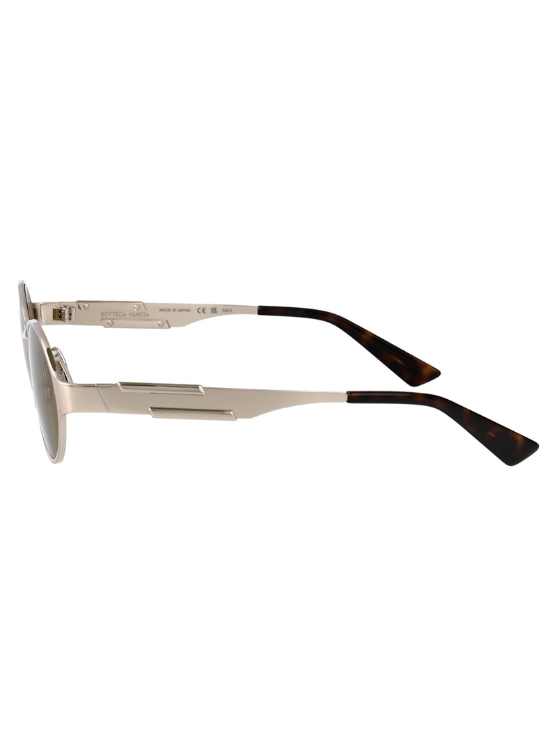 Bottega Veneta Bv1456s Sunglasses — Silver Metal