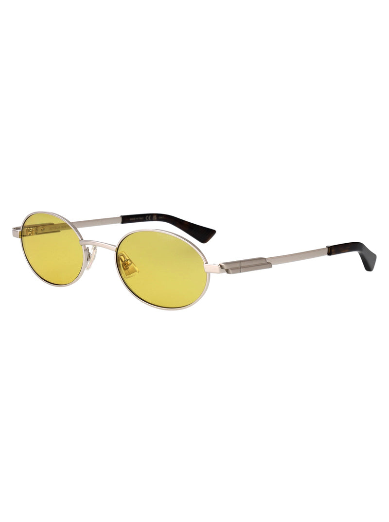 Bottega Veneta Bv1470s Sunglasses — Silver Metal