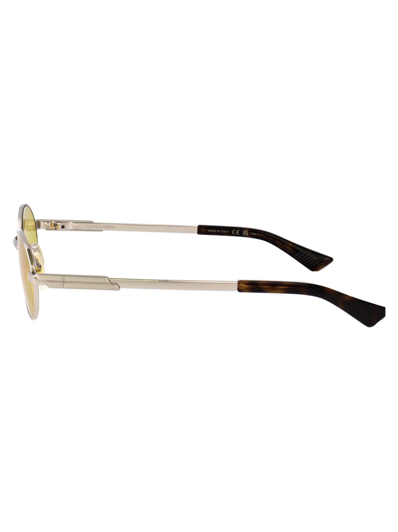 Bottega Veneta Bv1470s Sunglasses — Silver Metal