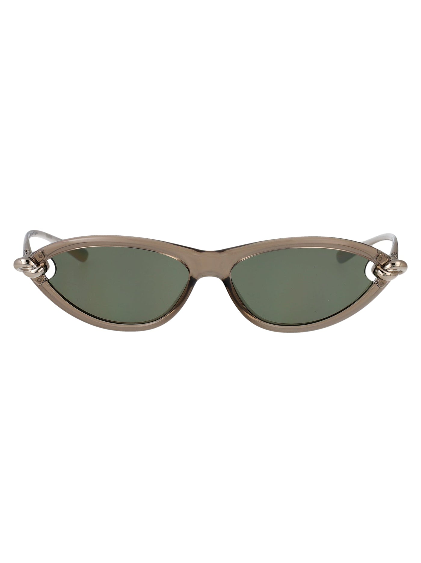Bottega Veneta Bv1390s Cat-Eye Injected Sunglasses — Beige