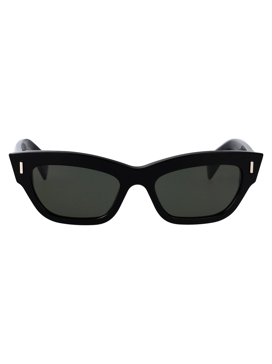 Alexander Mcqueen Am0548s Black Acetate Cat-Eye Sunglasses —