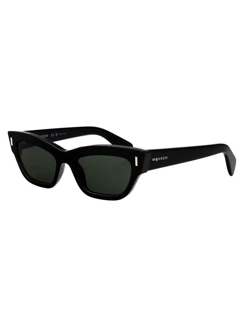 Alexander Mcqueen Am0548s Black Acetate Cat-Eye Sunglasses —