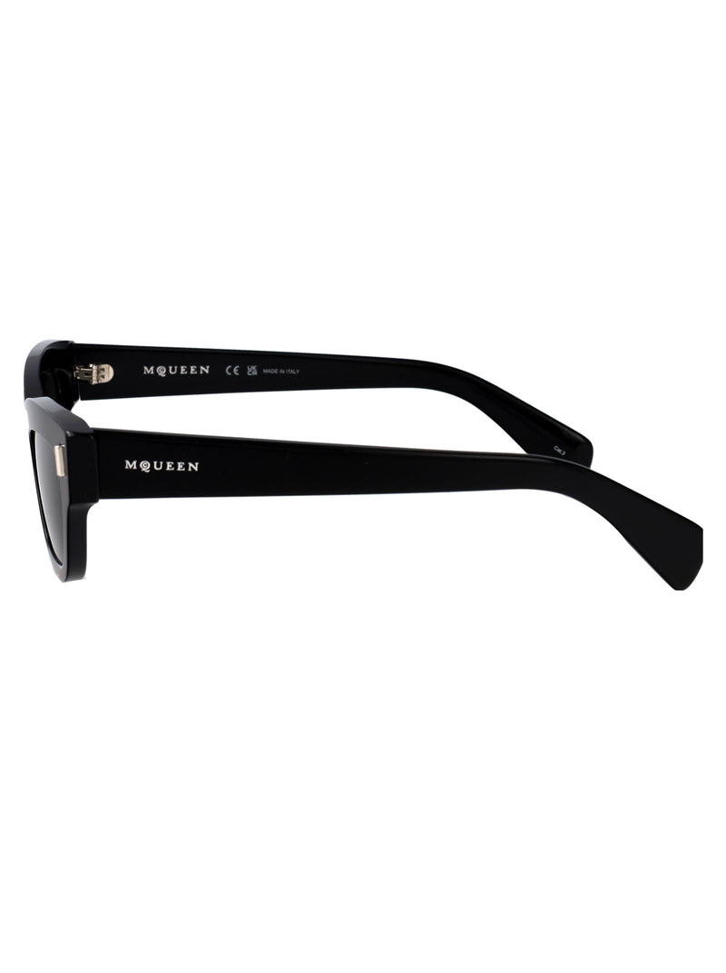 Alexander Mcqueen Am0548s Black Acetate Cat-Eye Sunglasses —