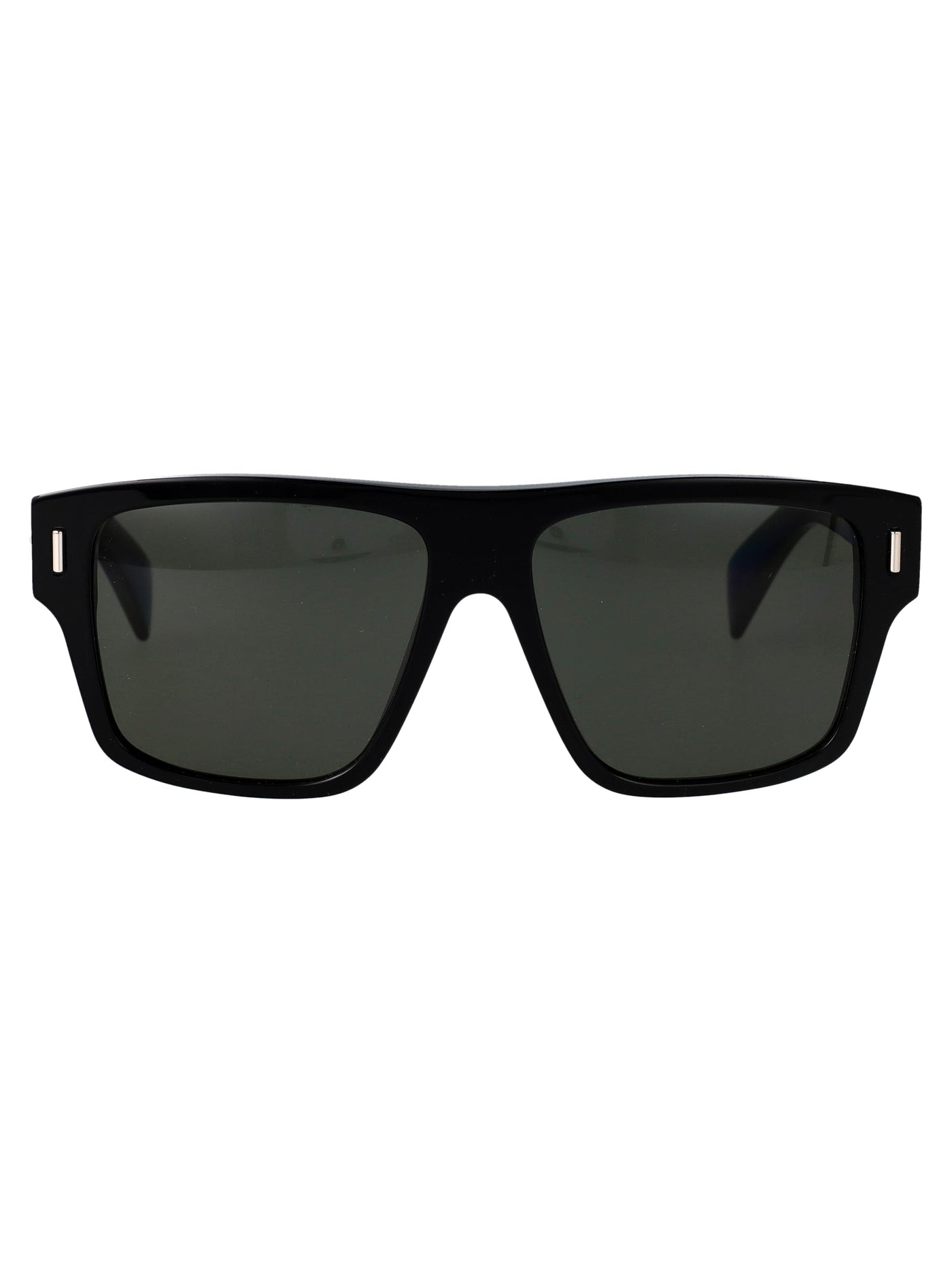 Alexander Mcqueen Am0550s Sculpted Black Acetate Sunglasses —