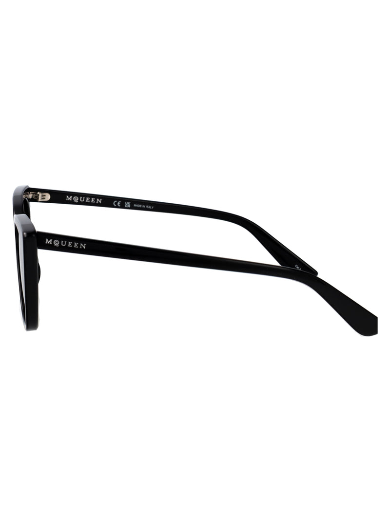 Alexander Mcqueen Am0556s Cat-Eye Acetate Sunglasses — Black