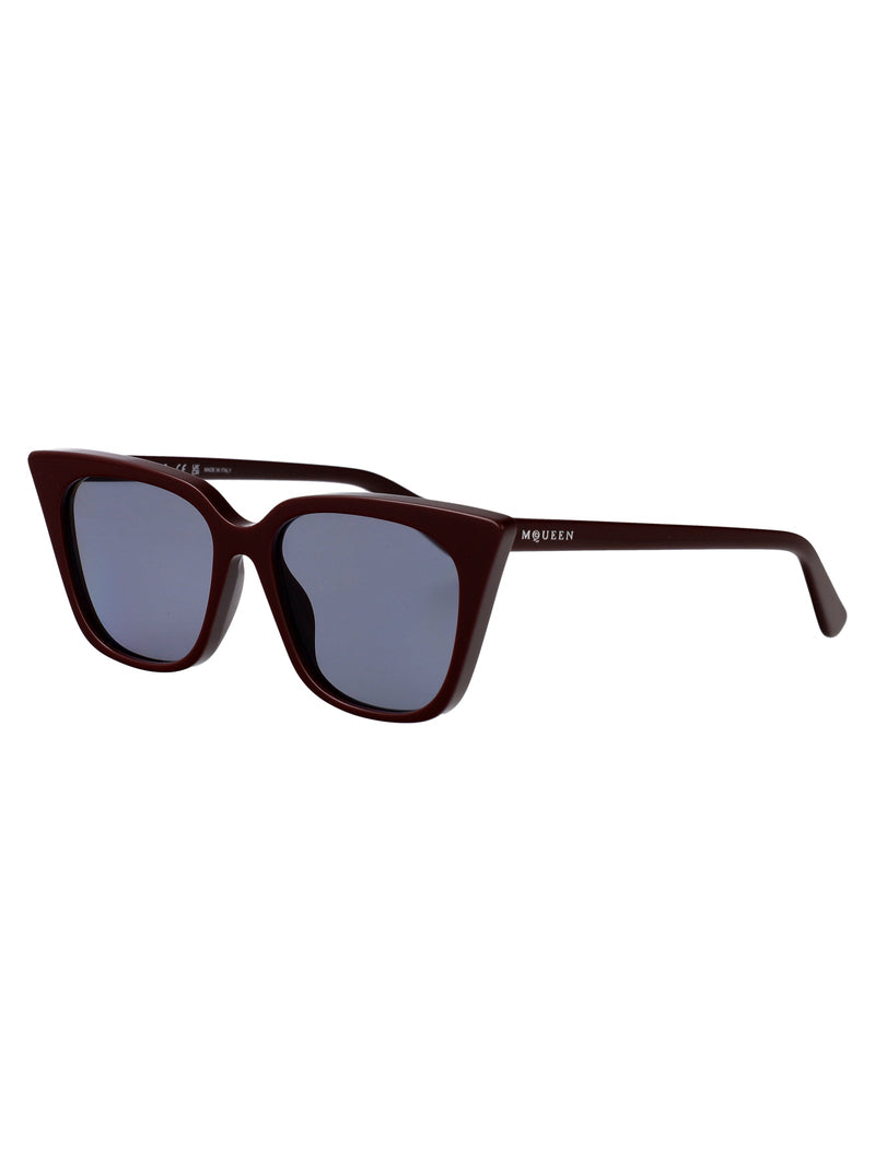 Alexander Mcqueen Am0556s Sunglasses — Burgundy Acetate