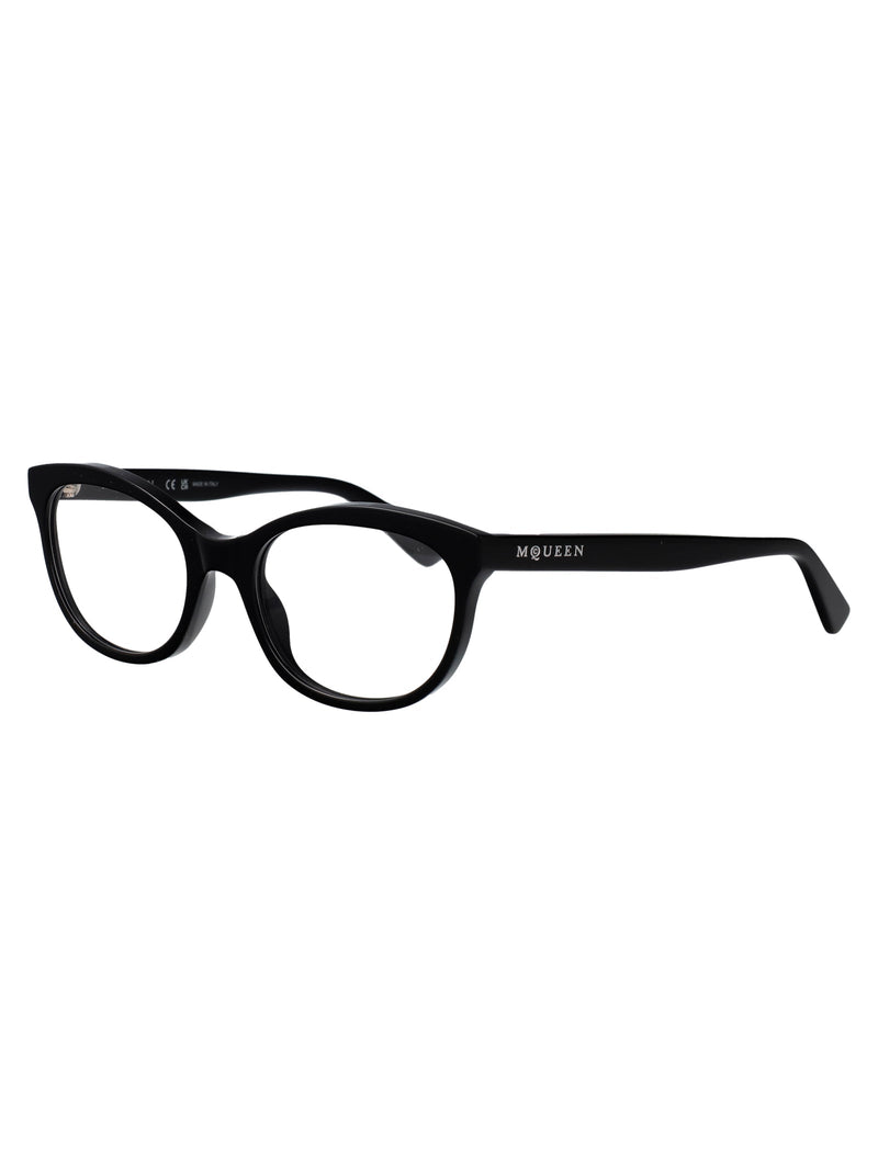 Alexander Mcqueen Am0569o Black Acetate Cat-Eye Sunglasses —