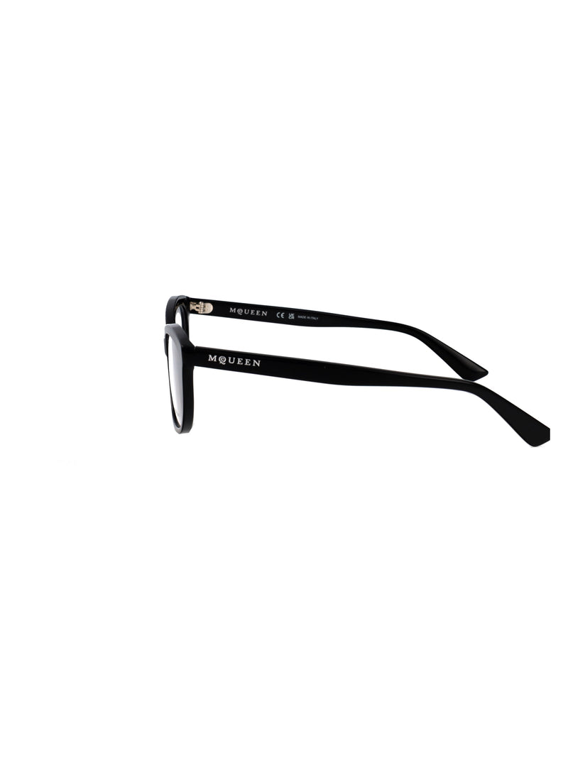 Alexander Mcqueen Am0569o Black Acetate Cat-Eye Sunglasses —