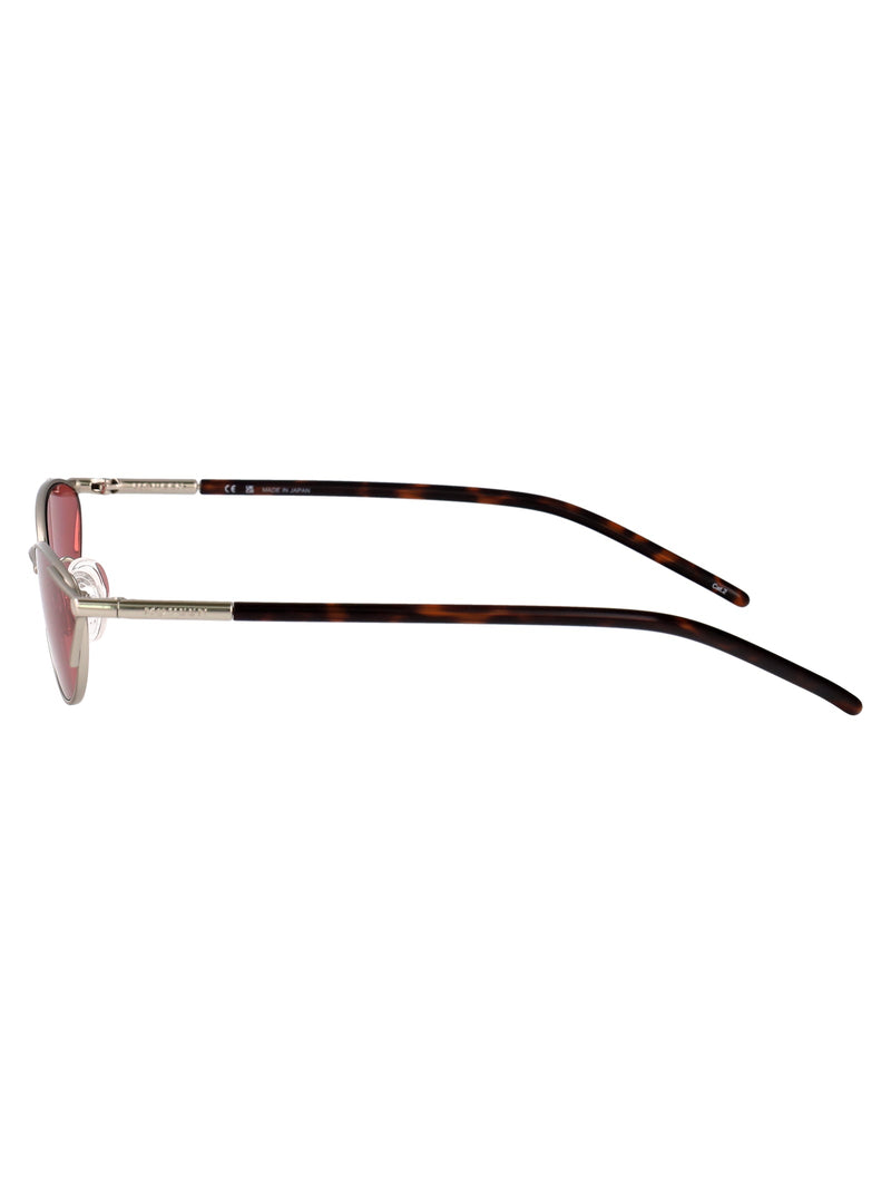 Alexander Mcqueen Am0563s Metal Cat-Eye Sunglasses — Rose Gold