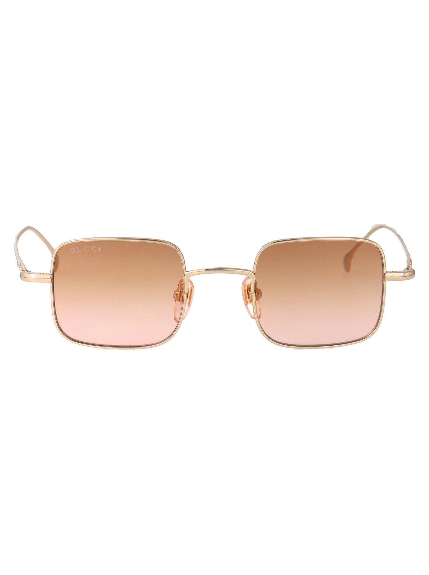Gucci Gg1813s Gradient-Tinted Metal Sunglasses — Gold