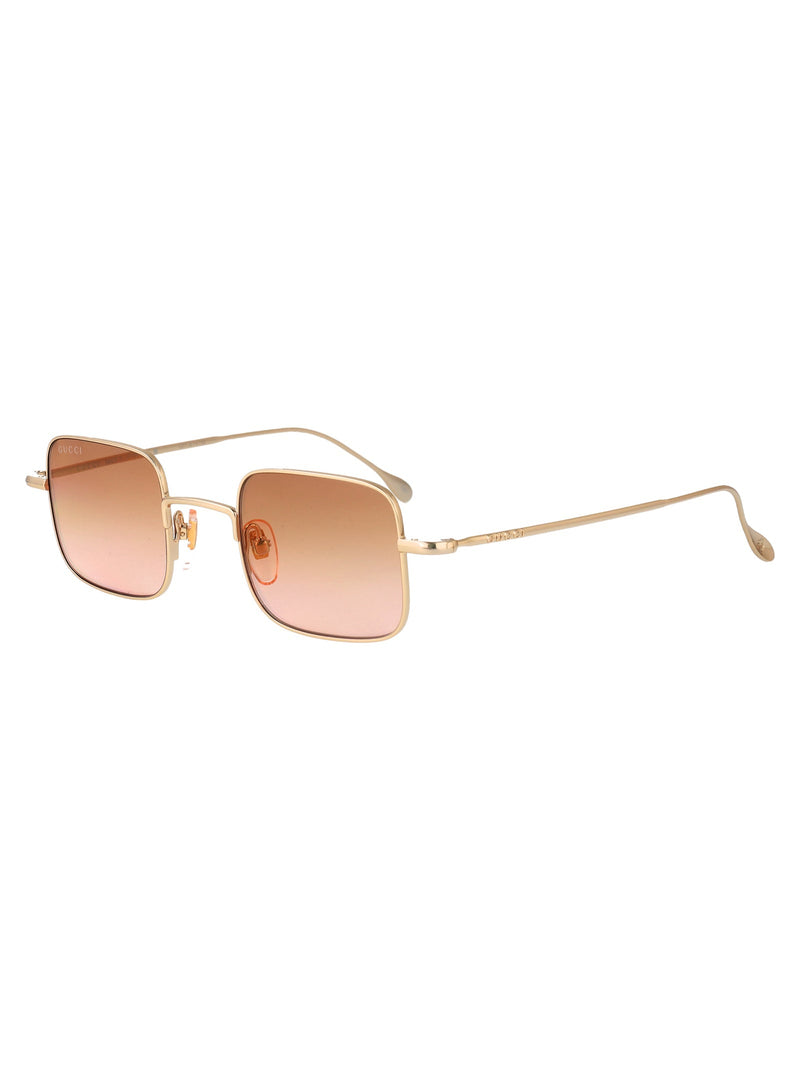 Gucci Gg1813s Gradient-Tinted Metal Sunglasses — Gold