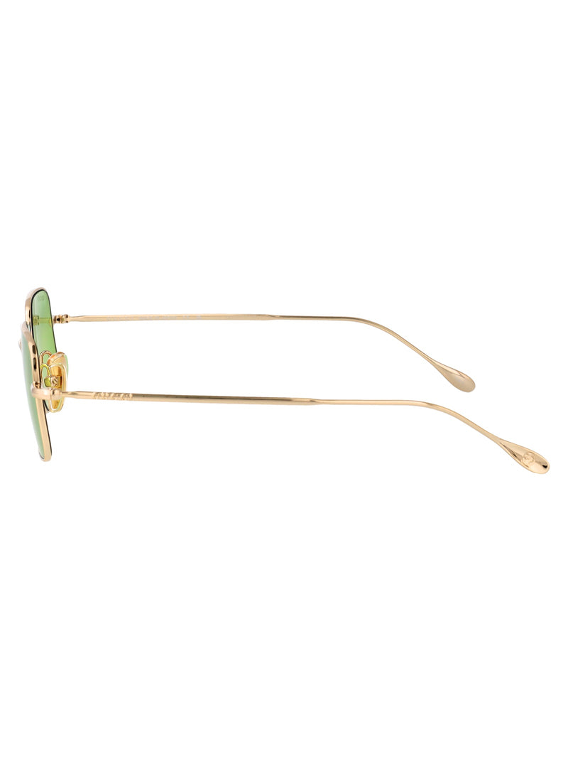 Gucci Gg1813s Gold Metal Square Sunglasses —