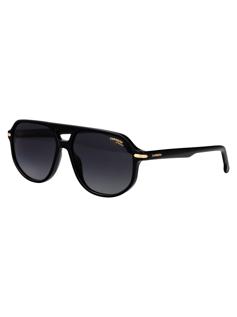 Carrera Acetate Aviator Sunglasses — Black