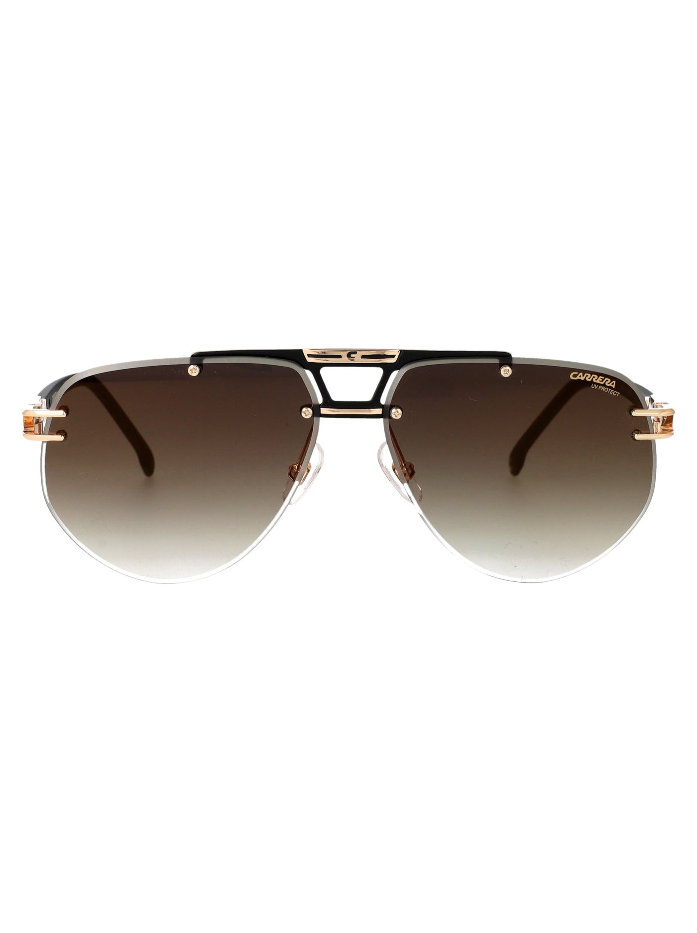 Carrera Gradient Lens Sunglasses — Black Metal
