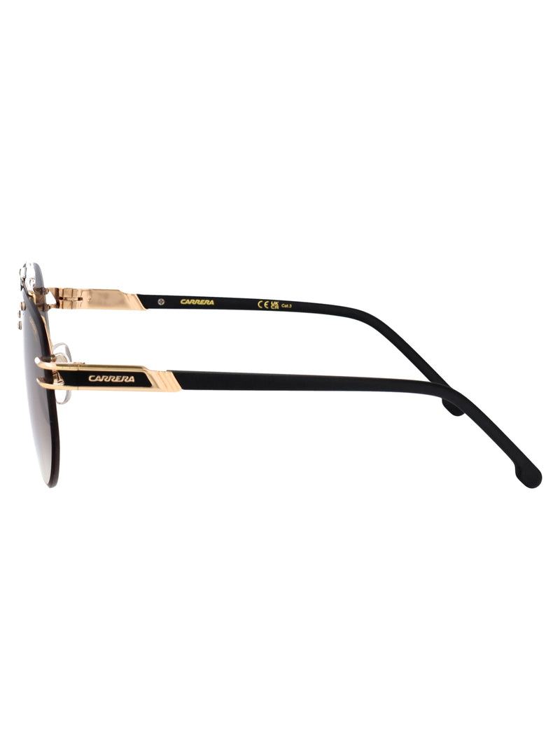 Carrera Gradient Lens Sunglasses — Black Metal