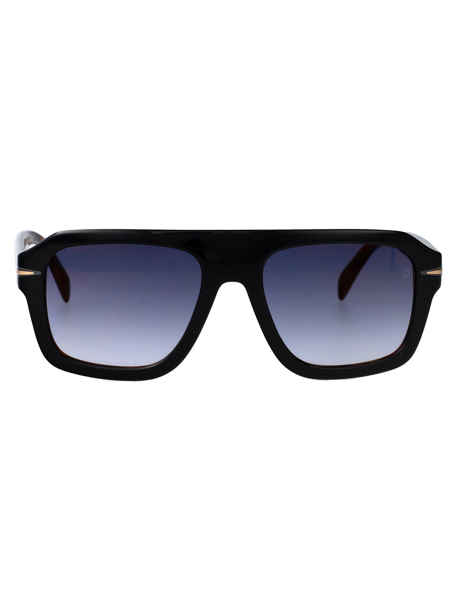 Eyewear By David Beckham Acetate Frame Sunglasses — Black