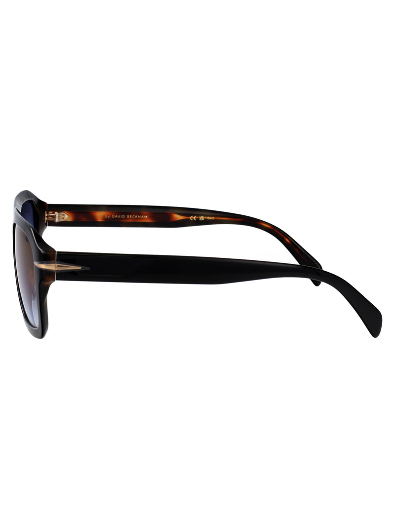 Eyewear By David Beckham Acetate Frame Sunglasses — Black