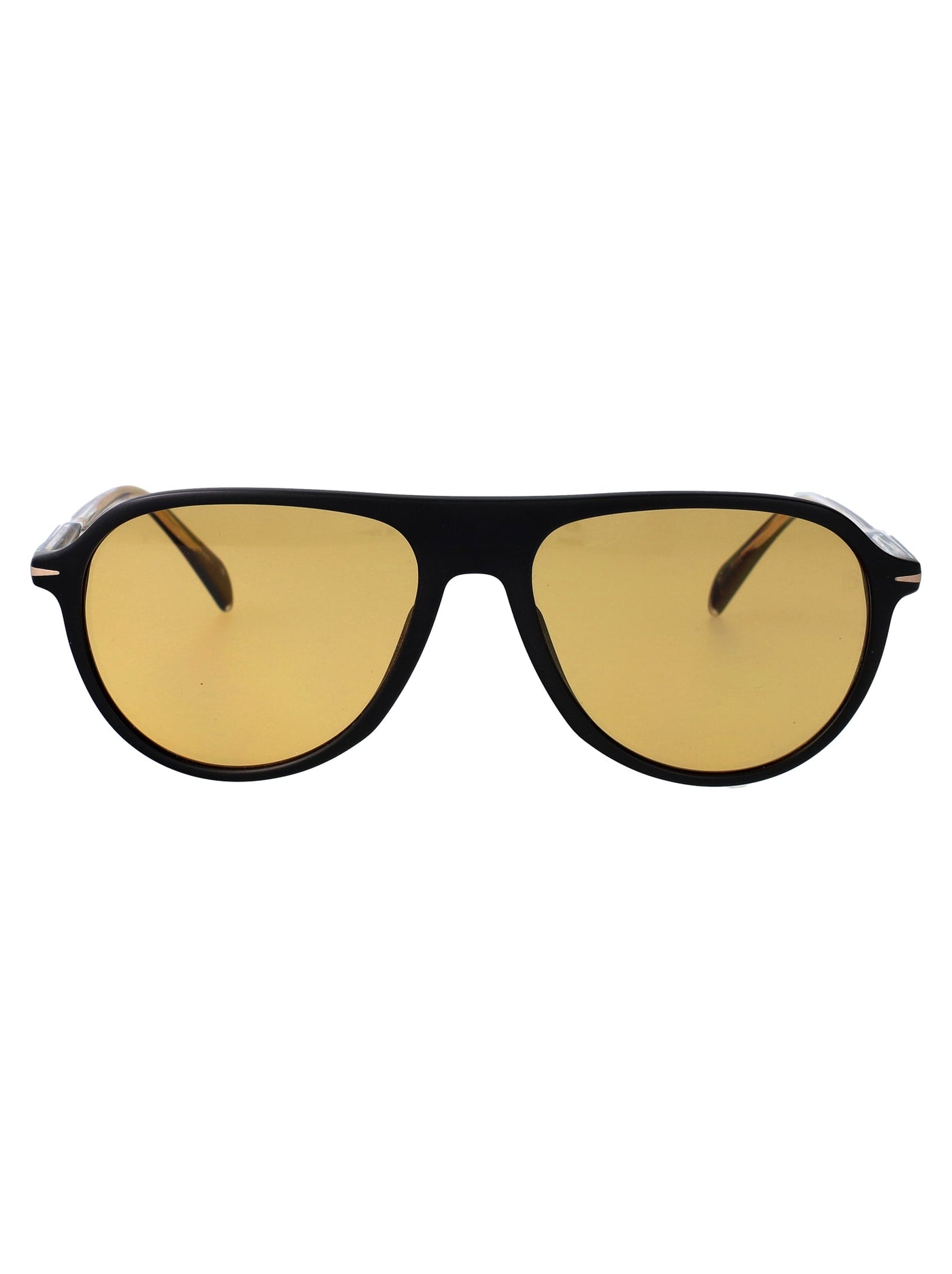 Eyewear By David Beckham Matte Black Acetate Sunglasses —