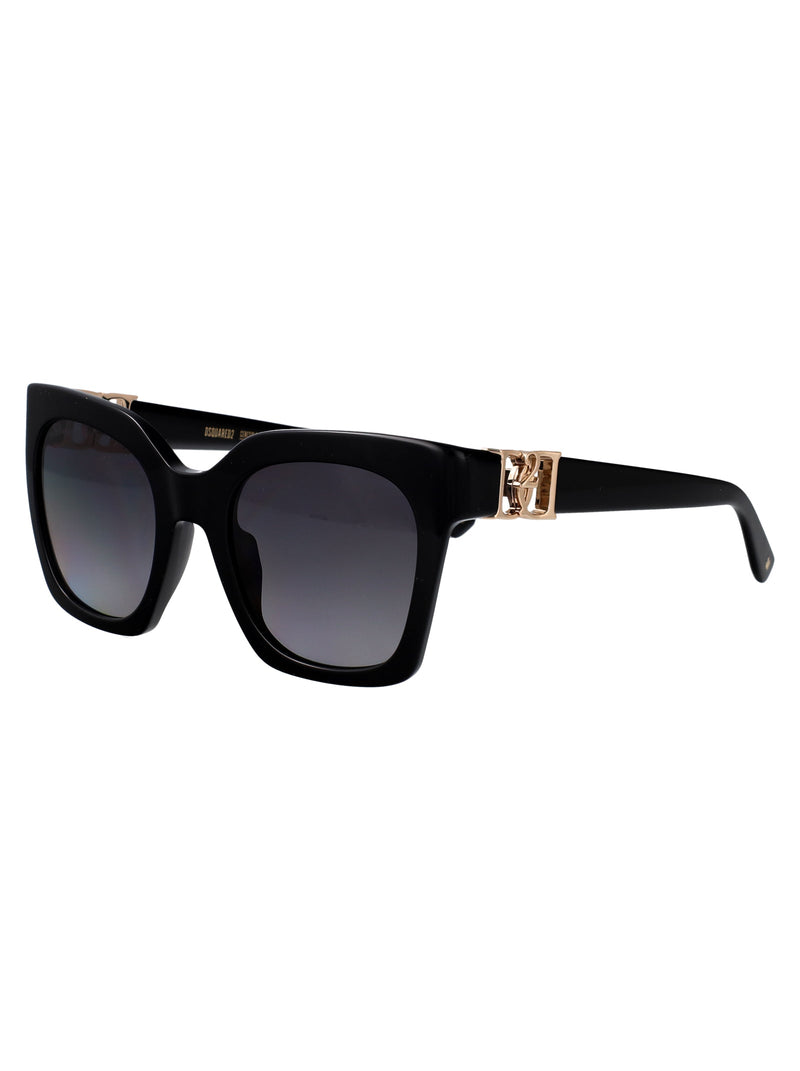 Dsquared2 Polished Acetate Sunglasses — Black