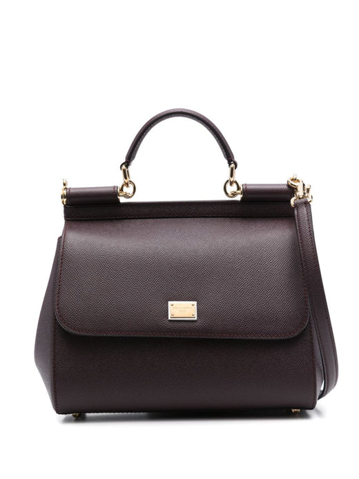 Dolce & Gabbana Sicily Shoulder Bag — Brown