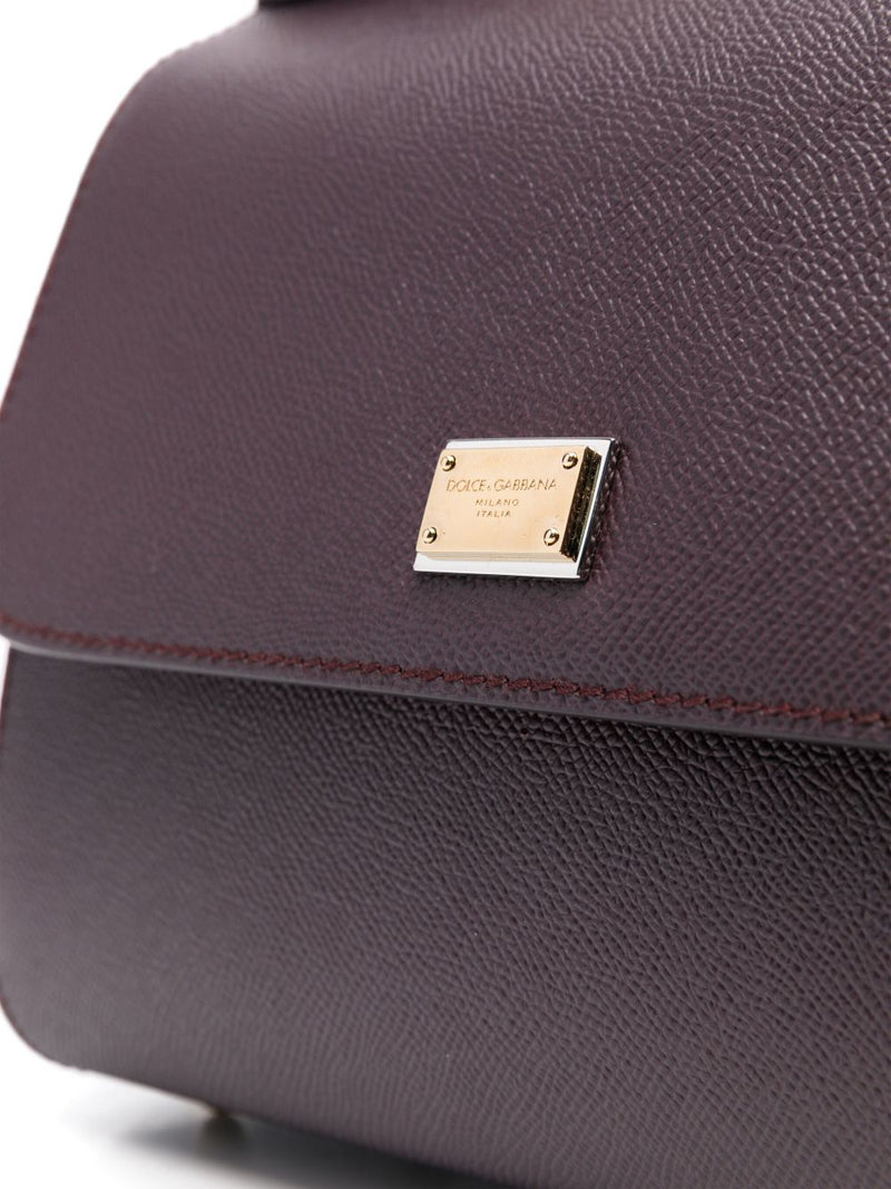Dolce & Gabbana Sicily Shoulder Bag — Brown