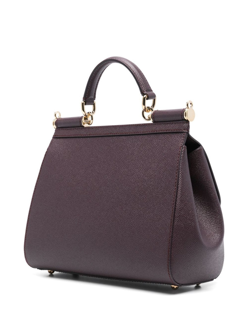 Dolce & Gabbana Sicily Shoulder Bag — Brown