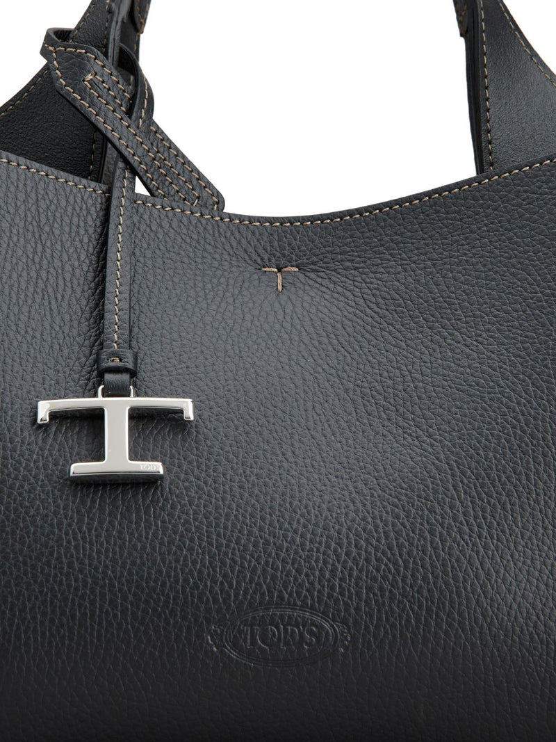 Tods T Timeless Tote Bag — Black