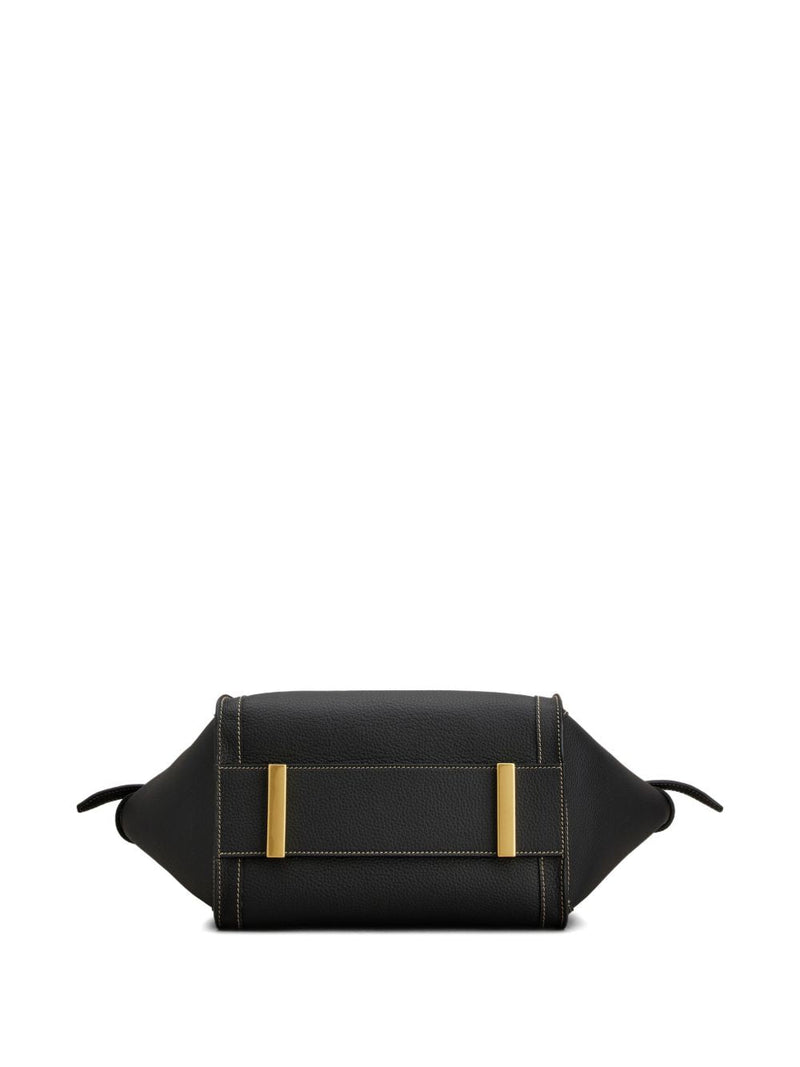 Tods T Timeless Shoulder Bag — Black Leather