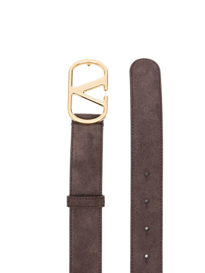 Valentino Garavani Vlogo Belt — Brown