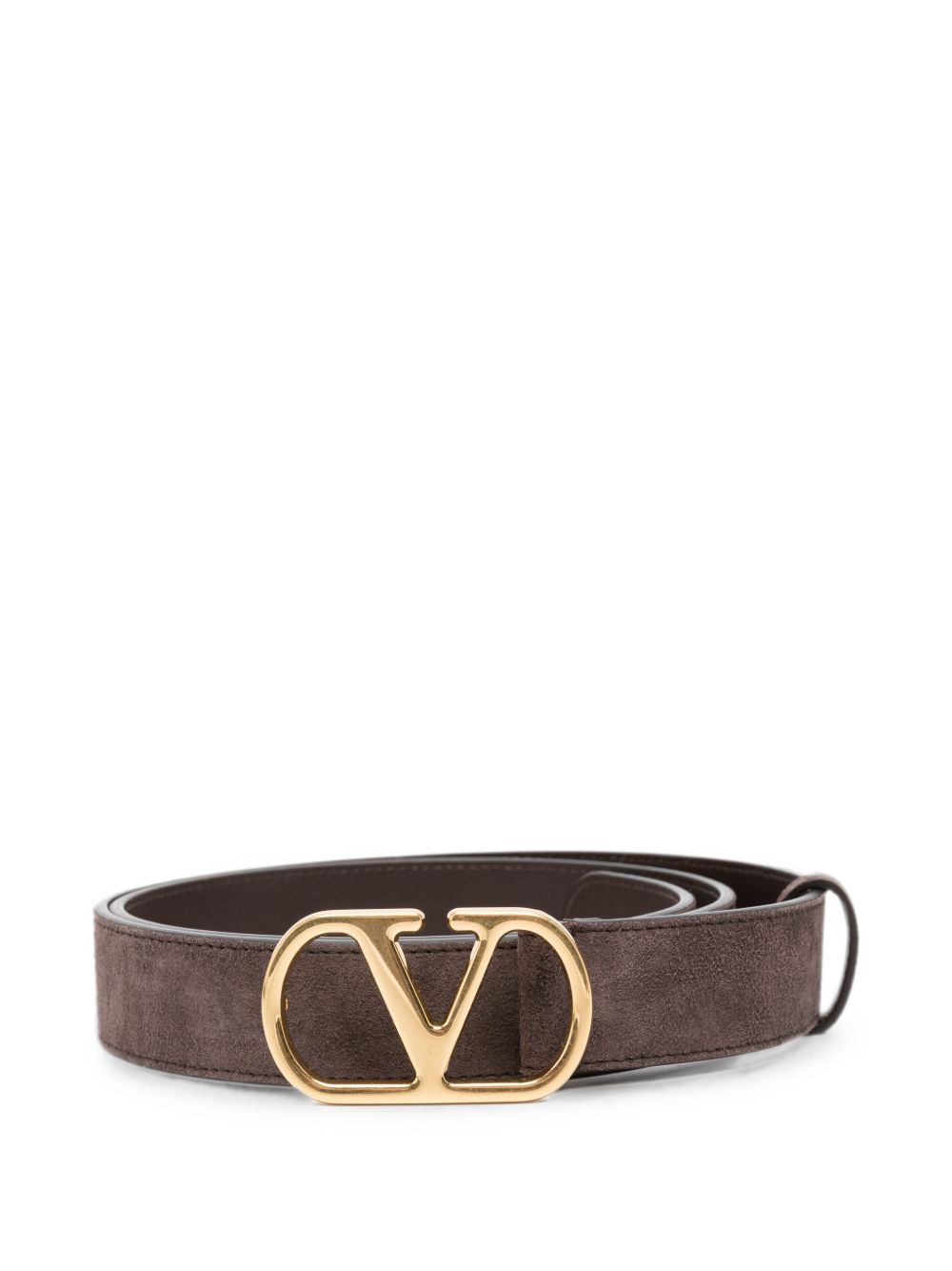 Valentino Garavani Vlogo Belt — Brown