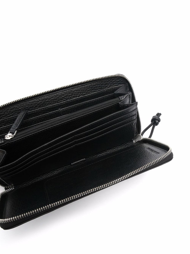 Emporio Armani Grained Leather Wallet — Black