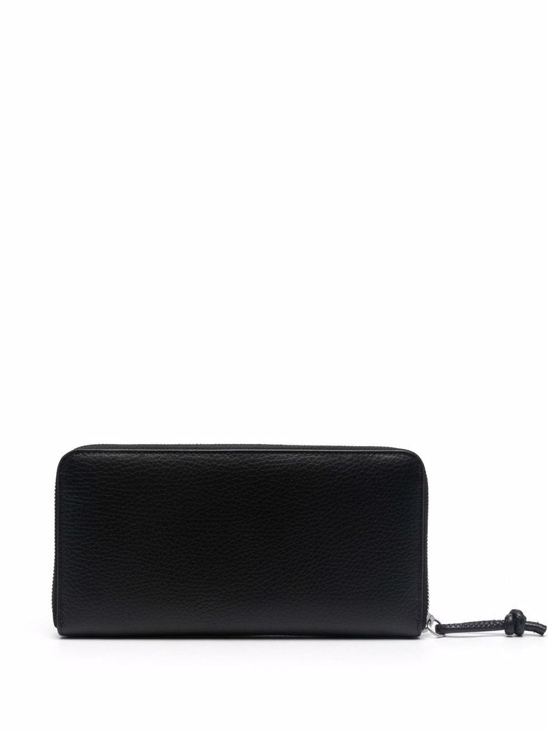 Emporio Armani Grained Leather Wallet — Black
